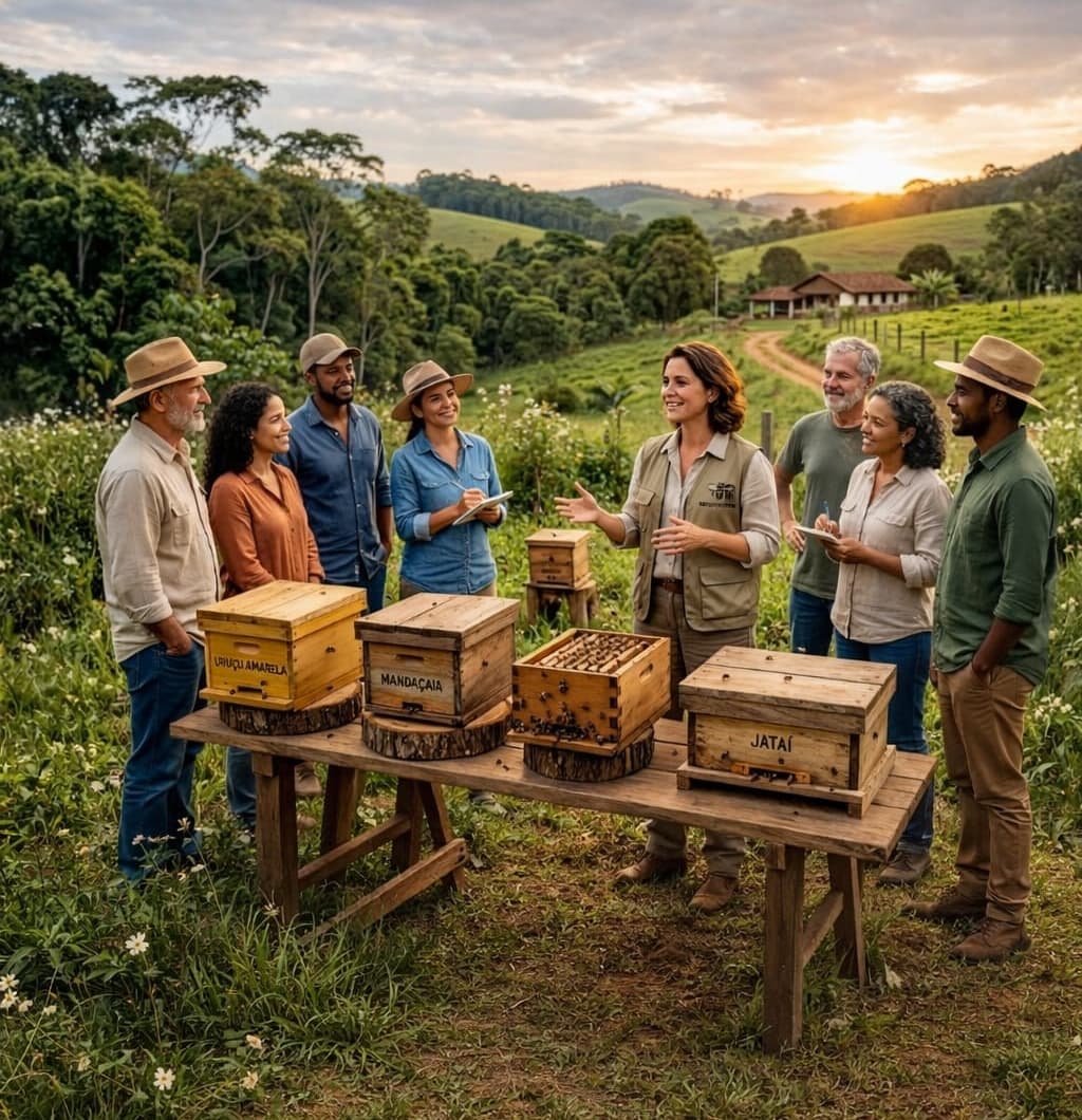 Meliponário na Vila Melipona